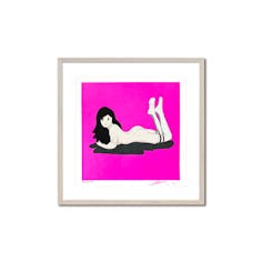 Venus~pink ver~　オフセットプリント作品　白木額装